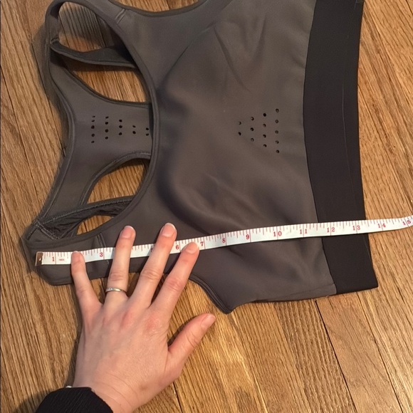 Fabletics Black and Gray Racerback Bra for Intense Workouts - Picture 8 of 8